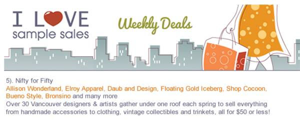 I Love Sample Sales NFF Sale